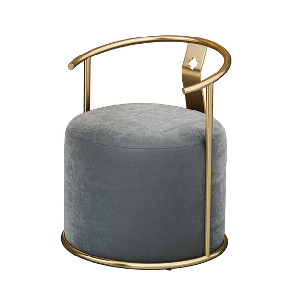 Contemporary Design 1/4/5 Pieces Dining Set Round Dining Room Table Set with Fabric Chairs 1 Grey Chair Clearhalo 'Dining Room Sets' 'Dining Tables & Seating' 'dining_room_set' 'furn' 'furn_dining_room_set' 'Furniture' 'furniture_dining_room_set' 'Kitchen & Dining Furniture' 'kitchen&dining_furn' 'kitchen' 4547303