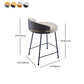 Modern Counter Bar Stool Armless Leather Bar Stool with Footrest Metal Base Clearhalo 'Bar Furniture' 'Bar Stools' 'bar_stools' 'furn' 'furn_bar_stools' 'furniture_bar_stools' 'Kitchen & Dining Furniture' 'kitchen&dining_furn' 'kitchen' 'kitchen_furn' Furniture' 4551060
