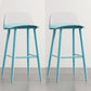 Industrial Style Bar-stool PP Seat Metal Legs Stool for Kitchen Bar Turquoise 2 Piece Set Clearhalo 'Bar Furniture' 'Bar Stools' 'bar_stools' 'furn' 'furn_bar_stools' 'furniture_bar_stools' 'Kitchen & Dining Furniture' 'kitchen&dining_furn' 'kitchen' 'kitchen_furn' Furniture' 4555278