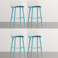 Industrial Style Bar-stool PP Seat Metal Legs Stool for Kitchen Bar Turquoise 4 Piece Set Clearhalo 'Bar Furniture' 'Bar Stools' 'bar_stools' 'furn' 'furn_bar_stools' 'furniture_bar_stools' 'Kitchen & Dining Furniture' 'kitchen&dining_furn' 'kitchen' 'kitchen_furn' Furniture' 4555280