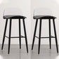Industrial Style Bar-stool PP Seat Metal Legs Stool for Kitchen Bar Textured Black 2 Piece Set Clearhalo 'Bar Furniture' 'Bar Stools' 'bar_stools' 'furn' 'furn_bar_stools' 'furniture_bar_stools' 'Kitchen & Dining Furniture' 'kitchen&dining_furn' 'kitchen' 'kitchen_furn' Furniture' 4555283