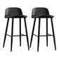 Industrial Style Bar-stool PP Seat Metal Legs Stool for Kitchen Bar Black 2 Piece Set Clearhalo 'Bar Furniture' 'Bar Stools' 'bar_stools' 'furn' 'furn_bar_stools' 'furniture_bar_stools' 'Kitchen & Dining Furniture' 'kitchen&dining_furn' 'kitchen' 'kitchen_furn' Furniture' 4555290
