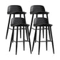 Industrial Style Bar-stool PP Seat Metal Legs Stool for Kitchen Bar Black 4 Piece Set Clearhalo 'Bar Furniture' 'Bar Stools' 'bar_stools' 'furn' 'furn_bar_stools' 'furniture_bar_stools' 'Kitchen & Dining Furniture' 'kitchen&dining_furn' 'kitchen' 'kitchen_furn' Furniture' 4555291