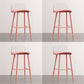 Industrial Style Bar-stool PP Seat Metal Legs Stool for Kitchen Bar Orange Red 4 Piece Set Clearhalo 'Bar Furniture' 'Bar Stools' 'bar_stools' 'furn' 'furn_bar_stools' 'furniture_bar_stools' 'Kitchen & Dining Furniture' 'kitchen&dining_furn' 'kitchen' 'kitchen_furn' Furniture' 4555300