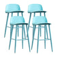 Industrial Style Bar-stool PP Seat Metal Legs Stool for Kitchen Bar Green 4 Piece Set Clearhalo 'Bar Furniture' 'Bar Stools' 'bar_stools' 'furn' 'furn_bar_stools' 'furniture_bar_stools' 'Kitchen & Dining Furniture' 'kitchen&dining_furn' 'kitchen' 'kitchen_furn' Furniture' 4555306
