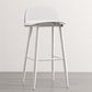 Industrial Style Bar-stool PP Seat Metal Legs Stool for Kitchen Bar Textured White 1 Piece Clearhalo 'Bar Furniture' 'Bar Stools' 'bar_stools' 'furn' 'furn_bar_stools' 'furniture_bar_stools' 'Kitchen & Dining Furniture' 'kitchen&dining_furn' 'kitchen' 'kitchen_furn' Furniture' 4555310