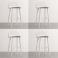 Industrial Style Bar-stool PP Seat Metal Legs Stool for Kitchen Bar Textured White 4 Piece Set Clearhalo 'Bar Furniture' 'Bar Stools' 'bar_stools' 'furn' 'furn_bar_stools' 'furniture_bar_stools' 'Kitchen & Dining Furniture' 'kitchen&dining_furn' 'kitchen' 'kitchen_furn' Furniture' 4555312