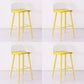 Industrial Style Bar-stool PP Seat Metal Legs Stool for Kitchen Bar Light Yellow 4 Piece Set Clearhalo 'Bar Furniture' 'Bar Stools' 'bar_stools' 'furn' 'furn_bar_stools' 'furniture_bar_stools' 'Kitchen & Dining Furniture' 'kitchen&dining_furn' 'kitchen' 'kitchen_furn' Furniture' 4555315