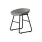 Modern Armless Backrest Counter Stool Iron Kitchen Bar Stool with Plastic Seat Gray 1 Piece Short Stool(18"H) Clearhalo 'Bar Furniture' 'Bar Stools' 'bar_stools' 'furn' 'furn_bar_stools' 'furniture_bar_stools' 'Kitchen & Dining Furniture' 'kitchen&dining_furn' 'kitchen' 'kitchen_furn' Furniture' 4555322