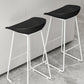 Modern Armless Backrest Counter Stool Iron Kitchen Bar Stool with Plastic Seat Clearhalo 'Bar Furniture' 'Bar Stools' 'bar_stools' 'furn' 'furn_bar_stools' 'furniture_bar_stools' 'Kitchen & Dining Furniture' 'kitchen&dining_furn' 'kitchen' 'kitchen_furn' Furniture' 4555328