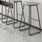 Modern Armless Backrest Counter Stool Iron Kitchen Bar Stool with Plastic Seat Clearhalo 'Bar Furniture' 'Bar Stools' 'bar_stools' 'furn' 'furn_bar_stools' 'furniture_bar_stools' 'Kitchen & Dining Furniture' 'kitchen&dining_furn' 'kitchen' 'kitchen_furn' Furniture' 4555333