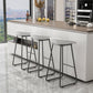 Modern Armless Backrest Counter Stool Iron Kitchen Bar Stool with Plastic Seat Clearhalo 'Bar Furniture' 'Bar Stools' 'bar_stools' 'furn' 'furn_bar_stools' 'furniture_bar_stools' 'Kitchen & Dining Furniture' 'kitchen&dining_furn' 'kitchen' 'kitchen_furn' Furniture' 4555336
