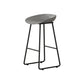 Modern Armless Backrest Counter Stool Iron Kitchen Bar Stool with Plastic Seat Gray 1 Piece Counter Stool(26"H) Clearhalo 'Bar Furniture' 'Bar Stools' 'bar_stools' 'furn' 'furn_bar_stools' 'furniture_bar_stools' 'Kitchen & Dining Furniture' 'kitchen&dining_furn' 'kitchen' 'kitchen_furn' Furniture' 4555374