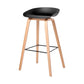 Scandinavia Style Bar-stool Wooden Legs Bucket Seat for Kitchen Bar Black Natural 1 Piece Clearhalo 'Bar Furniture' 'Bar Stools' 'bar_stools' 'furn' 'furn_bar_stools' 'furniture_bar_stools' 'Kitchen & Dining Furniture' 'kitchen&dining_furn' 'kitchen' 'kitchen_furn' Furniture' 4555475