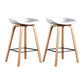 Modern Style Solid Wood Bar Stool with Footrest Low Back Stylish Bar Stool White 2 Piece Set Clearhalo 'Bar Furniture' 'Bar Stools' 'bar_stools' 'furn' 'furn_bar_stools' 'furniture_bar_stools' 'Kitchen & Dining Furniture' 'kitchen&dining_furn' 'kitchen' 'kitchen_furn' Furniture' 4555513