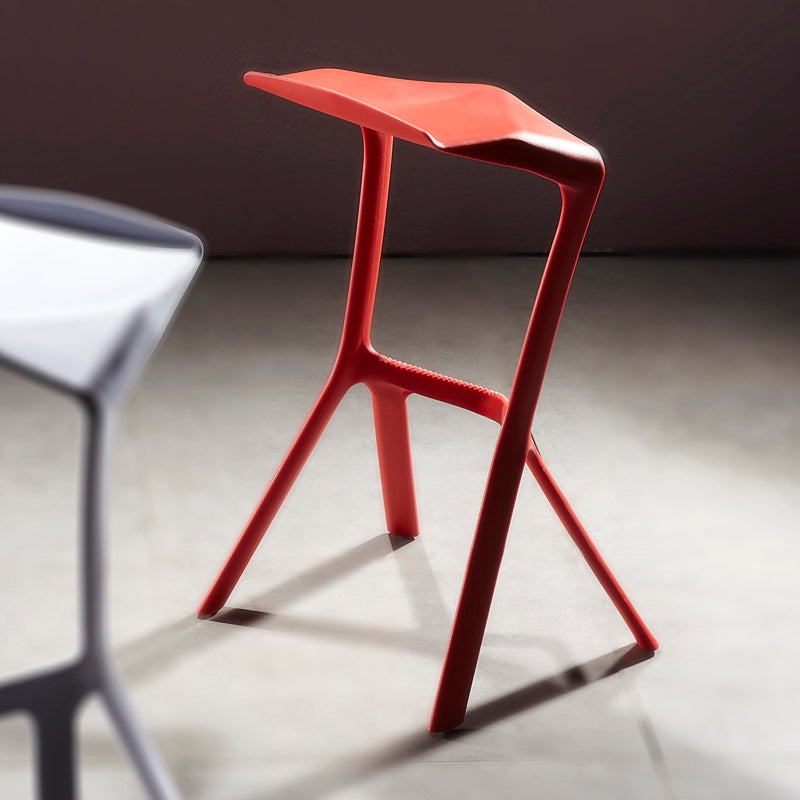 Scandinavia Style Bar-stool PP Legs Saddle Seat Stool for Kitchen Bar Clearhalo 'Bar Furniture' 'Bar Stools' 'bar_stools' 'furn' 'furn_bar_stools' 'furniture_bar_stools' 'Kitchen & Dining Furniture' 'kitchen&dining_furn' 'kitchen' 'kitchen_furn' Furniture' 4555526
