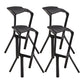 Scandinavia Style Bar-stool PP Legs Saddle Seat Stool for Kitchen Bar Black 4 Piece Set Clearhalo 'Bar Furniture' 'Bar Stools' 'bar_stools' 'furn' 'furn_bar_stools' 'furniture_bar_stools' 'Kitchen & Dining Furniture' 'kitchen&dining_furn' 'kitchen' 'kitchen_furn' Furniture' 4555528