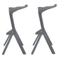Scandinavia Style Bar-stool PP Legs Saddle Seat Stool for Kitchen Bar Grey 2 Piece Set Clearhalo 'Bar Furniture' 'Bar Stools' 'bar_stools' 'furn' 'furn_bar_stools' 'furniture_bar_stools' 'Kitchen & Dining Furniture' 'kitchen&dining_furn' 'kitchen' 'kitchen_furn' Furniture' 4555538