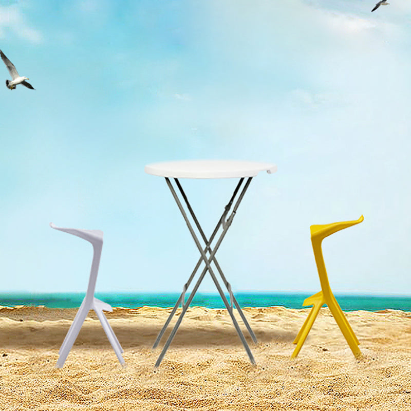 Scandinavia Style Bar-stool PP Legs Saddle Seat Stool for Kitchen Bar Clearhalo 'Bar Furniture' 'Bar Stools' 'bar_stools' 'furn' 'furn_bar_stools' 'furniture_bar_stools' 'Kitchen & Dining Furniture' 'kitchen&dining_furn' 'kitchen' 'kitchen_furn' Furniture' 4555541