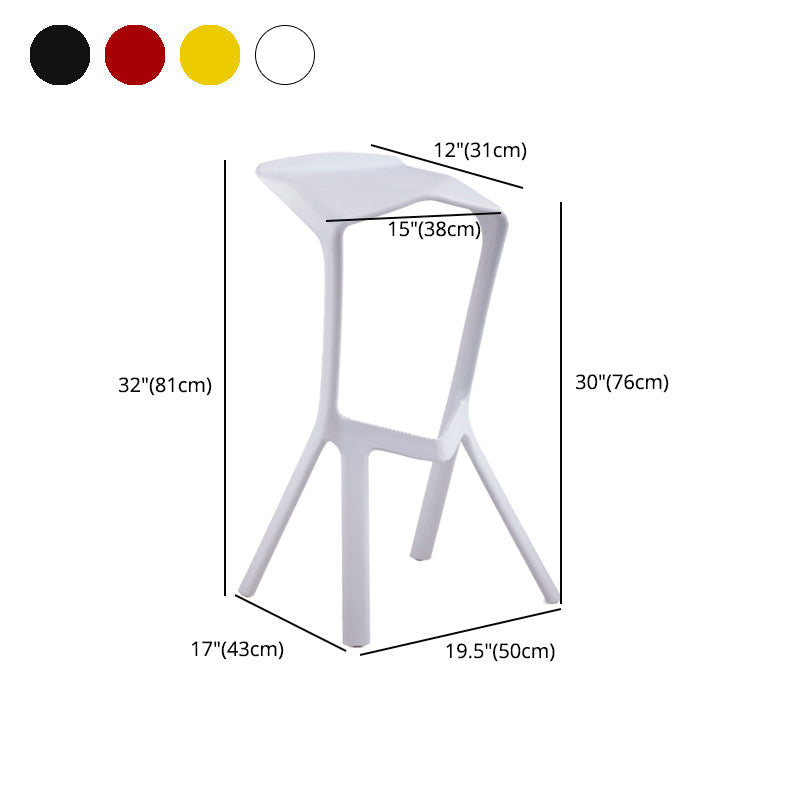 Scandinavia Style Bar-stool PP Legs Saddle Seat Stool for Kitchen Bar Clearhalo 'Bar Furniture' 'Bar Stools' 'bar_stools' 'furn' 'furn_bar_stools' 'furniture_bar_stools' 'Kitchen & Dining Furniture' 'kitchen&dining_furn' 'kitchen' 'kitchen_furn' Furniture' 4555542