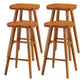 Modern Style Solid Wood Bar Stool with Footrest and Saddle Seat Indoor Bar Stool Distressed Wood 4 Piece Set Counter Stool(26"H) Clearhalo 'Bar Furniture' 'Bar Stools' 'bar_stools' 'furn' 'furn_bar_stools' 'furniture_bar_stools' 'Kitchen & Dining Furniture' 'kitchen&dining_furn' 'kitchen' 'kitchen_furn' Furniture' 4555559