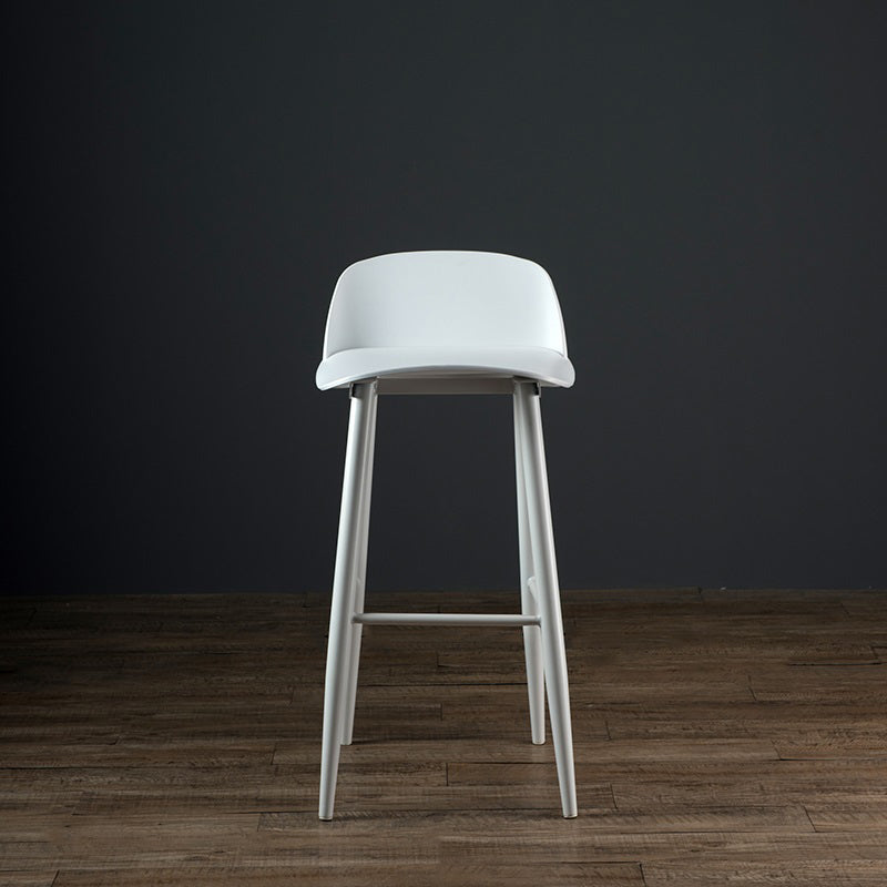Industrial Style Bar-stool PP Seat Stool with Iron Legs for Kitchen Bar Clearhalo 'Bar Furniture' 'Bar Stools' 'bar_stools' 'furn' 'furn_bar_stools' 'furniture_bar_stools' 'Kitchen & Dining Furniture' 'kitchen&dining_furn' 'kitchen' 'kitchen_furn' Furniture' 4555584