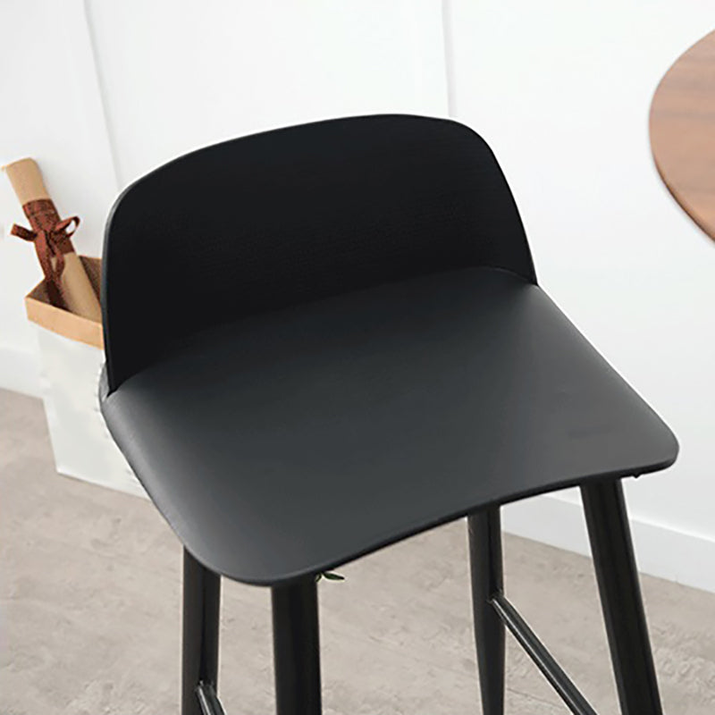 Industrial Style Bar-stool PP Seat Stool with Iron Legs for Kitchen Bar Clearhalo 'Bar Furniture' 'Bar Stools' 'bar_stools' 'furn' 'furn_bar_stools' 'furniture_bar_stools' 'Kitchen & Dining Furniture' 'kitchen&dining_furn' 'kitchen' 'kitchen_furn' Furniture' 4555591