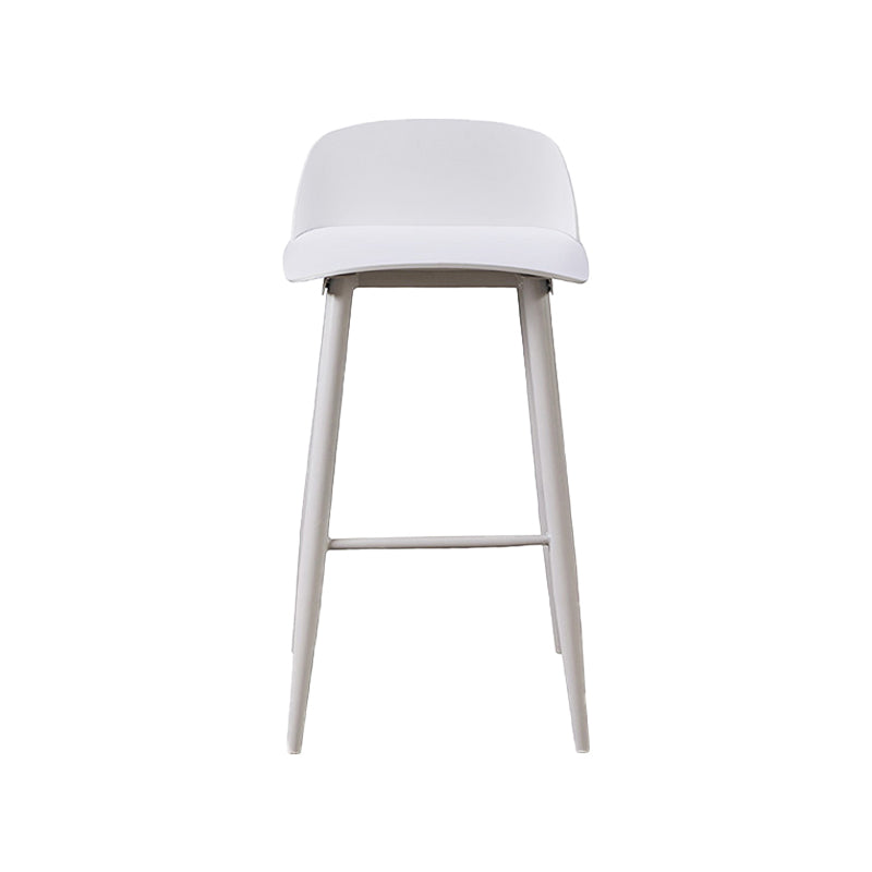 Industrial Style Bar-stool PP Seat Stool with Iron Legs for Kitchen Bar White 1 Piece Clearhalo 'Bar Furniture' 'Bar Stools' 'bar_stools' 'furn' 'furn_bar_stools' 'furniture_bar_stools' 'Kitchen & Dining Furniture' 'kitchen&dining_furn' 'kitchen' 'kitchen_furn' Furniture' 4555599