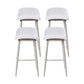 Industrial Style Bar-stool PP Seat Stool with Iron Legs for Kitchen Bar White 4 Piece Set Clearhalo 'Bar Furniture' 'Bar Stools' 'bar_stools' 'furn' 'furn_bar_stools' 'furniture_bar_stools' 'Kitchen & Dining Furniture' 'kitchen&dining_furn' 'kitchen' 'kitchen_furn' Furniture' 4555601