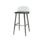Industrial Style Bar-stool PP Seat Stool with Iron Legs for Kitchen Bar Gray-Clear 1 Piece Clearhalo 'Bar Furniture' 'Bar Stools' 'bar_stools' 'furn' 'furn_bar_stools' 'furniture_bar_stools' 'Kitchen & Dining Furniture' 'kitchen&dining_furn' 'kitchen' 'kitchen_furn' Furniture' 4555602