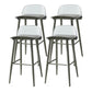Industrial Style Bar-stool PP Seat Stool with Iron Legs for Kitchen Bar Gray-Clear 4 Piece Set Clearhalo 'Bar Furniture' 'Bar Stools' 'bar_stools' 'furn' 'furn_bar_stools' 'furniture_bar_stools' 'Kitchen & Dining Furniture' 'kitchen&dining_furn' 'kitchen' 'kitchen_furn' Furniture' 4555604