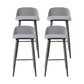 Industrial Style Bar-stool PP Seat Stool with Iron Legs for Kitchen Bar Grey 4 Piece Set Clearhalo 'Bar Furniture' 'Bar Stools' 'bar_stools' 'furn' 'furn_bar_stools' 'furniture_bar_stools' 'Kitchen & Dining Furniture' 'kitchen&dining_furn' 'kitchen' 'kitchen_furn' Furniture' 4555607