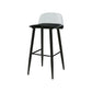Industrial Style Bar-stool PP Seat Stool with Iron Legs for Kitchen Bar Black Clear 1 Piece Clearhalo 'Bar Furniture' 'Bar Stools' 'bar_stools' 'furn' 'furn_bar_stools' 'furniture_bar_stools' 'Kitchen & Dining Furniture' 'kitchen&dining_furn' 'kitchen' 'kitchen_furn' Furniture' 4555611