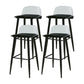 Industrial Style Bar-stool PP Seat Stool with Iron Legs for Kitchen Bar Black Clear 4 Piece Set Clearhalo 'Bar Furniture' 'Bar Stools' 'bar_stools' 'furn' 'furn_bar_stools' 'furniture_bar_stools' 'Kitchen & Dining Furniture' 'kitchen&dining_furn' 'kitchen' 'kitchen_furn' Furniture' 4555613