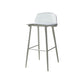Industrial Style Bar-stool PP Seat Stool with Iron Legs for Kitchen Bar White-Clear 1 Piece Clearhalo 'Bar Furniture' 'Bar Stools' 'bar_stools' 'furn' 'furn_bar_stools' 'furniture_bar_stools' 'Kitchen & Dining Furniture' 'kitchen&dining_furn' 'kitchen' 'kitchen_furn' Furniture' 4555617