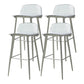 Industrial Style Bar-stool PP Seat Stool with Iron Legs for Kitchen Bar White-Clear 4 Piece Set Clearhalo 'Bar Furniture' 'Bar Stools' 'bar_stools' 'furn' 'furn_bar_stools' 'furniture_bar_stools' 'Kitchen & Dining Furniture' 'kitchen&dining_furn' 'kitchen' 'kitchen_furn' Furniture' 4555619