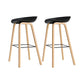 Modern Style Solid Wood Bar Stool with Footrest and Acrylic Low Back Bar Stool Black 2 Piece Set Clearhalo 'Bar Furniture' 'Bar Stools' 'bar_stools' 'furn' 'furn_bar_stools' 'furniture_bar_stools' 'Kitchen & Dining Furniture' 'kitchen&dining_furn' 'kitchen' 'kitchen_furn' Furniture' 4555636