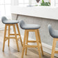 Contemporary Leather Solid Wood Barstools Indoor Bar Stool with Low Back Clearhalo 'Bar Furniture' 'Bar Stools' 'bar_stools' 'furn' 'furn_bar_stools' 'furniture_bar_stools' 'Kitchen & Dining Furniture' 'kitchen&dining_furn' 'kitchen' 'kitchen_furn' Furniture' 4555763