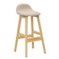 Contemporary Leather Solid Wood Barstools Indoor Bar Stool with Low Back Clearhalo 'Bar Furniture' 'Bar Stools' 'bar_stools' 'furn' 'furn_bar_stools' 'furniture_bar_stools' 'Kitchen & Dining Furniture' 'kitchen&dining_furn' 'kitchen' 'kitchen_furn' Furniture' 4555766