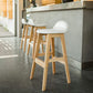 Contemporary Leather Solid Wood Barstools Indoor Bar Stool with Low Back Clearhalo 'Bar Furniture' 'Bar Stools' 'bar_stools' 'furn' 'furn_bar_stools' 'furniture_bar_stools' 'Kitchen & Dining Furniture' 'kitchen&dining_furn' 'kitchen' 'kitchen_furn' Furniture' 4555775