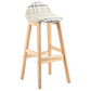 Contemporary Leather Solid Wood Barstools Indoor Bar Stool with Low Back White 1 Piece Clearhalo 'Bar Furniture' 'Bar Stools' 'bar_stools' 'furn' 'furn_bar_stools' 'furniture_bar_stools' 'Kitchen & Dining Furniture' 'kitchen&dining_furn' 'kitchen' 'kitchen_furn' Furniture' 4555783