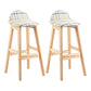 Contemporary Leather Solid Wood Barstools Indoor Bar Stool with Low Back White 2 Piece Set Clearhalo 'Bar Furniture' 'Bar Stools' 'bar_stools' 'furn' 'furn_bar_stools' 'furniture_bar_stools' 'Kitchen & Dining Furniture' 'kitchen&dining_furn' 'kitchen' 'kitchen_furn' Furniture' 4555784