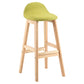 Contemporary Leather Solid Wood Barstools Indoor Bar Stool with Low Back Green 1 Piece Clearhalo 'Bar Furniture' 'Bar Stools' 'bar_stools' 'furn' 'furn_bar_stools' 'furniture_bar_stools' 'Kitchen & Dining Furniture' 'kitchen&dining_furn' 'kitchen' 'kitchen_furn' Furniture' 4555813