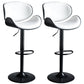 Modern Style Metal Bar Stool with Swivel and Adjustable Height Bistro Bar Stool 32 Inches White 2 Piece Set Clearhalo 'Bar Furniture' 'Bar Stools' 'bar_stools' 'furn' 'furn_bar_stools' 'furniture_bar_stools' 'Kitchen & Dining Furniture' 'kitchen&dining_furn' 'kitchen' 'kitchen_furn' Furniture' 4555840