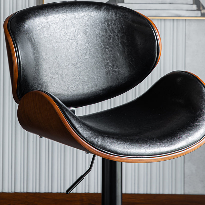 Modern Style Metal Bar Stool with Swivel and Adjustable Height Bistro Bar Stool 32 Inches Clearhalo 'Bar Furniture' 'Bar Stools' 'bar_stools' 'furn' 'furn_bar_stools' 'furniture_bar_stools' 'Kitchen & Dining Furniture' 'kitchen&dining_furn' 'kitchen' 'kitchen_furn' Furniture' 4555841