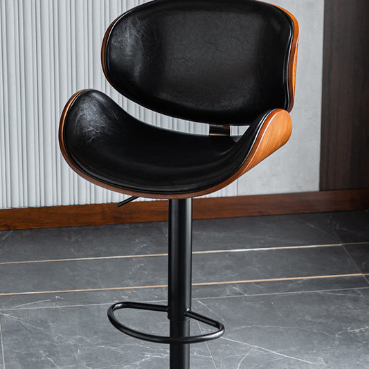 Modern Style Metal Bar Stool with Swivel and Adjustable Height Bistro Bar Stool 32 Inches Clearhalo 'Bar Furniture' 'Bar Stools' 'bar_stools' 'furn' 'furn_bar_stools' 'furniture_bar_stools' 'Kitchen & Dining Furniture' 'kitchen&dining_furn' 'kitchen' 'kitchen_furn' Furniture' 4555843