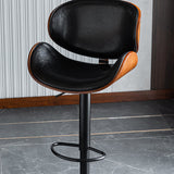 Modern Style Metal Bar Stool with Swivel and Adjustable Height Bistro Bar Stool 32 Inches Clearhalo 'Bar Furniture' 'Bar Stools' 'bar_stools' 'furn' 'furn_bar_stools' 'furniture_bar_stools' 'Kitchen & Dining Furniture' 'kitchen&dining_furn' 'kitchen' 'kitchen_furn' Furniture' 4555843