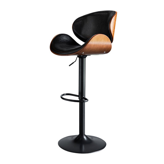 Modern Style Metal Bar Stool with Swivel and Adjustable Height Bistro Bar Stool 32 Inches Clearhalo 'Bar Furniture' 'Bar Stools' 'bar_stools' 'furn' 'furn_bar_stools' 'furniture_bar_stools' 'Kitchen & Dining Furniture' 'kitchen&dining_furn' 'kitchen' 'kitchen_furn' Furniture' 4555844