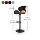 Modern Style Metal Bar Stool with Swivel and Adjustable Height Bistro Bar Stool 32 Inches Clearhalo 'Bar Furniture' 'Bar Stools' 'bar_stools' 'furn' 'furn_bar_stools' 'furniture_bar_stools' 'Kitchen & Dining Furniture' 'kitchen&dining_furn' 'kitchen' 'kitchen_furn' Furniture' 4555846
