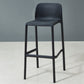 Modern Armless Backrest Counter Stool Plastic Bar Stool with Plastic Seat and Pedal Black 1 Piece Clearhalo 'Bar Furniture' 'Bar Stools' 'bar_stools' 'furn' 'furn_bar_stools' 'furniture_bar_stools' 'Kitchen & Dining Furniture' 'kitchen&dining_furn' 'kitchen' 'kitchen_furn' Furniture' 4555855